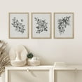 thumbnail image 3 of PixonSign Framed Canvas Print Wall Art Set - Black & White Wildflower Trio Poster Arts - Set of 3 Botanical Floral Colorful Wall Décor for Living Room, Bedroom, Office - 8"x10" Natural, 3 of 5