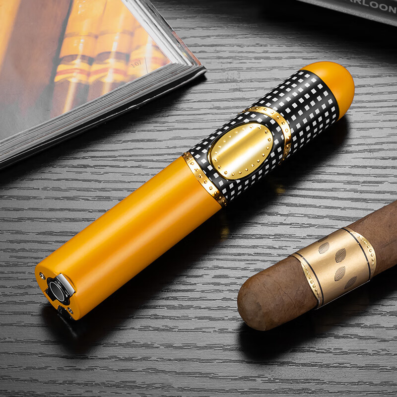 Cigar Lighter, Direct Thrust, Three-In-One, Hidden Cigar Drill Needle, Multi-Functional Lighter Cb-24K2