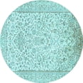 thumbnail image 1 of Ahgly Company Indoor Round Persian Light Blue Traditional Area Rugs, 8' Round, 1 of 4