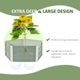 thumbnail image 4 of Outsunny 39.25'' x 15.75'' Galvanized Raised Garden Bed, Pentagon, Gray, 4 of 9