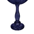 thumbnail image 4 of Koyal Wholesale 7" x 10.5" Navy Blue Compote Bowl Centerpiece Glass Antique Pedestal Vase, Floral Centerpiece Stand, 4 of 5