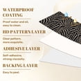 thumbnail image 6 of Peel and Stick Wallpaper Zebra Stripe Beige Black Dark Wall Mural 17.7in x 9.8ft Self Adhesive Removable Wall Paper Renter Friendly Wallpaper for Nursery Bedroom Cabinets, 6 of 8