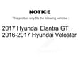thumbnail image 2 of Transit Auto Rear Disc Brake Caliper Rotors and Semi-Metallic Pads Kit for Car Kia Forte Hyundai Forte5 Veloster Elantra GT KC8-100623P, 2 of 11
