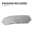 thumbnail image 2 of [Yue Xinghui] Unprocessed Intellectual Property ZH Hexagonal Acrylic Mirror Sticker 80x70x40mm Silver Mirror Small 24 Pieces Remarks 24 Pieces/pack, 2 of 8