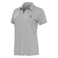 thumbnail image 2 of Women's Antigua Heather Gray Connecticut Sun Layout V-Neck Polo, 2 of 3