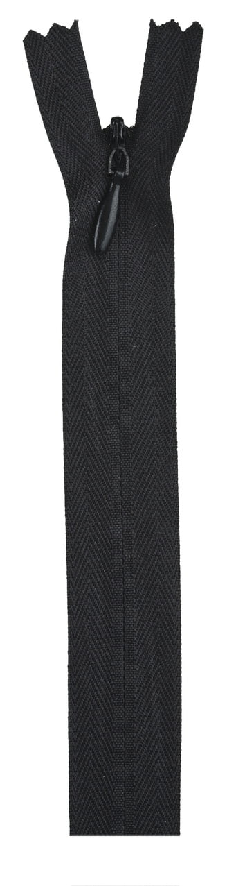Coats & Clark 9" Polyester All Purpose Black Sewing Zipper, 1 Each