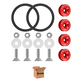 thumbnail image 1 of Sujetadores Facia Plano Tornillo Liga Bumper Fastener Rojo, 1 of 4