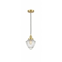 616-1PH-SG-G664-7 Innovations Lighting Bullet - 1 Light Cord Hung Mini Pendant In Modern Style-12 Inches Tall and 7 Inches Wide-Satin Gold