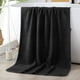 thumbnail image 5 of Ocho toallas de baño cuadradas de terciopelo, juegos de toallas de baño domésticas lisas, juegos de ocho toallas de felpa de coral - Patrón de trigo, Negro, 5 of 6