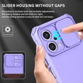 thumbnail image 6 of for Xiaomi Redmi Note 12 5G Case (Not 4G) with Slide Camera Cover, [Military Drop Protection] Hard Back & Soft Edge Phone Case with Stereo Bracket for Redmi Note 12 5G/ Poco X5 LTT Purple, 6 of 18