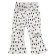 thumbnail image 1 of Odeerbi 1-7 Años Niñas Hielo Seda Pantalones Acampanados Lunares Pantalones Color Sólido Pantalones Transpirables, 1 of 3