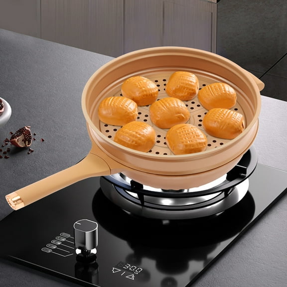 Aluminum Alloy Micro Pressure Cooker, Multifunctional Non-Stick Clay Pot, Micro Pressure Cooker with Steamer Basket