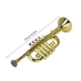 thumbnail image 2 of Trumpet Toy Wind Instrument Musical Skill Cultivation Lightweight Portable Smooth Edges Early Music Education Tool for Home Practice School Concert Festival Performance Interactive Play Gift, 2 of 6
