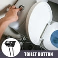 thumbnail image 1 of HAMPPLIES Toilet Tank Replacement 1Pack Black Rectangular for Dual Flushing, 1 of 7