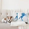 thumbnail image 4 of Ambesonne Animal Throw Pillow Cover 2 Pack, Gallop Animal Theme Motif, 18", Dark Blue and White, 4 of 5