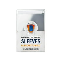 Beckett Shield Semi-Rigid Sleeves: Large Size Thick (50)