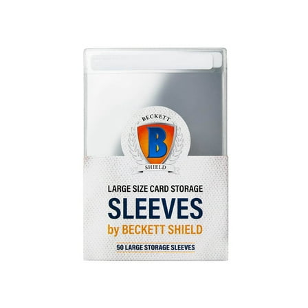 Beckett Shield Semi-Rigid Sleeves: Large Size Thick (50)
