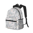 thumbnail image 2 of Daiia white Moose winter tree School Backpack for Men Women, Unisex Large Waterproof Bookbag Schoolbag Casual Daypack for High School/College/Teens/Travel/Work Black, 2 of 8