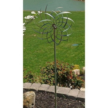 Marshall Home Corp Silver And Green Windswept Spinner Walmart