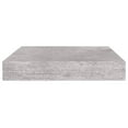 thumbnail image 2 of vidaXL Floating Wall Shelf Concrete Grey 23x23.5x3.8 cm MDF, 2 of 5