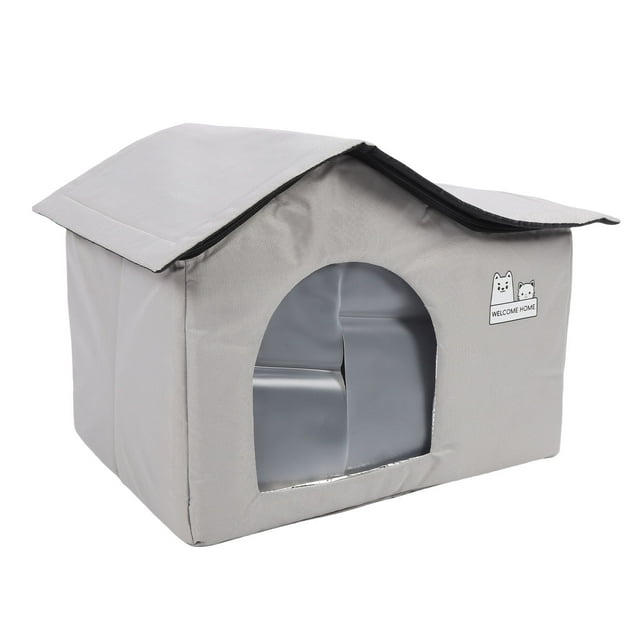 Casa para Perros de Enfriamiento, Casa de Enfriamiento de Mascotas fácil de Ensamblar Tela Oxford Portátil para El Patio de Jardín Al Aire Libre