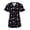 Countdown to Christmas (With Glitter), variant on Womens Medical Nursing Holiday Print Scrub Top GT Performance-MULTIPLE PRINTS-Warm Wished And Cookie Dreams-X-Large