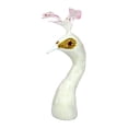 thumbnail image 4 of jifeng Mannequin Paon Tête Décorative Fête Élégante Simulation Tête d'Animal Modèle Blanc 23 cm, 4 of 9