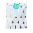 thumbnail image 4 of Bolsas de papel Kraft para Navidad, papel de aluminio para árbol de Navidad, Papá Noel, nieve, vacaciones, recuerdo de fiesta, bolsa dorada para Dulces, galletas, envoltura de regalo, 12-48 piezas, 4 of 4