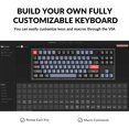 thumbnail image 3 of Keychron V3 Wired Custom Mechanical Keyboard Knob Version TKL QMK/VIA Programmable Macro with Hot-swappable Keychron K Pro Brown Switch Compatible with Mac Windows Linux (Frosted Black-Translucent), 3 of 5