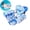 Maple leaves light blue, variant on Foldable Double Backrest Inflatable Floating Chair, Breathable Mesh Hammock Style Pool Lounge, Portable Water Float for Swimming Pool, Lake and Outdoor Water Relaxation