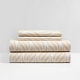 thumbnail image 2 of NY&C Home Kate 3-Piece Sheet Super Soft Two-Tone Geometric Leaf Pattern, Twin XL, Taupe, 2 of 10