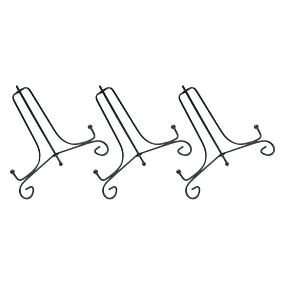FESTFENDS 3Ud Soporte Para Platos De Hierro Negro Simple Y Duradero Para Hogar