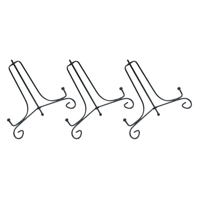FESTFENDS 3Ud Soporte Para Platos De Hierro Negro Simple Y Duradero Para Hogar