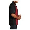 thumbnail image 3 of Yellow Rooster Men's Retro Camp shirt Cuban Style Bowling Shirt Black/Red L, 3 of 6