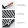 thumbnail image 4 of SouMaox Striped Steak Skillet, Nonstick Ridged Surface Griddle Pan, Searing and Grilling Meat for Home Kitchen Cooking, 4 of 8