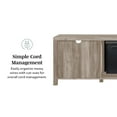 thumbnail image 4 of Walker Edison Farmhouse Fireplace TV Stand for TVs up to 85", Grey Wash, 4 of 12