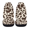 thumbnail image 5 of XYZCANDO Giraffe Print Cover Vehicle Seat Protector 2 Piece Interior Decor Car Seat Covers car Front Seats Car Seats, Elastic Soft Van Truck, 5 of 10