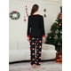 thumbnail image 5 of Pijamas familiares a juego de Navidad 2025, pijamas de dibujos animados de Papá Noel, conjunto de ropa para adultos y niños, mono de bebé + ropa para perros, 5 of 5