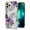 Purple Floral, variant on Nalacover for iPhone 14 Pro Slim Case, Fish Scale Marble Pattern Soft TPU Shockproof Lens Protection Cover for Women Girls, Compatible with MagSafe Wireless Charging Case,Purple Floral
