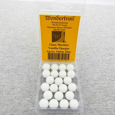 Vanilla Marble - Vanilla 14mm Glass Marbles Pack of 20 Wondertrail