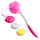 thumbnail image 4 of OHOIOLLA 1Jgo Cepillo Para Ducharse Rosa Con Cabezas Y Plegable Para, 4 of 7