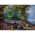 thumbnail image 3 of Jan Brueghel The Elder 24x19 Black Modern Framed Museum Art Print Titled - The Sermon on the Mount (1598), 3 of 5