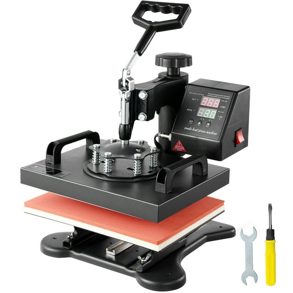 BENTISM 12X10 inch Heat Press Dual Digital Heat Press Machine 650W Swing Away Heat Press T-Shirt Sublimation Printer Transfer 360 Degree Rotation for DIY T-Shirts