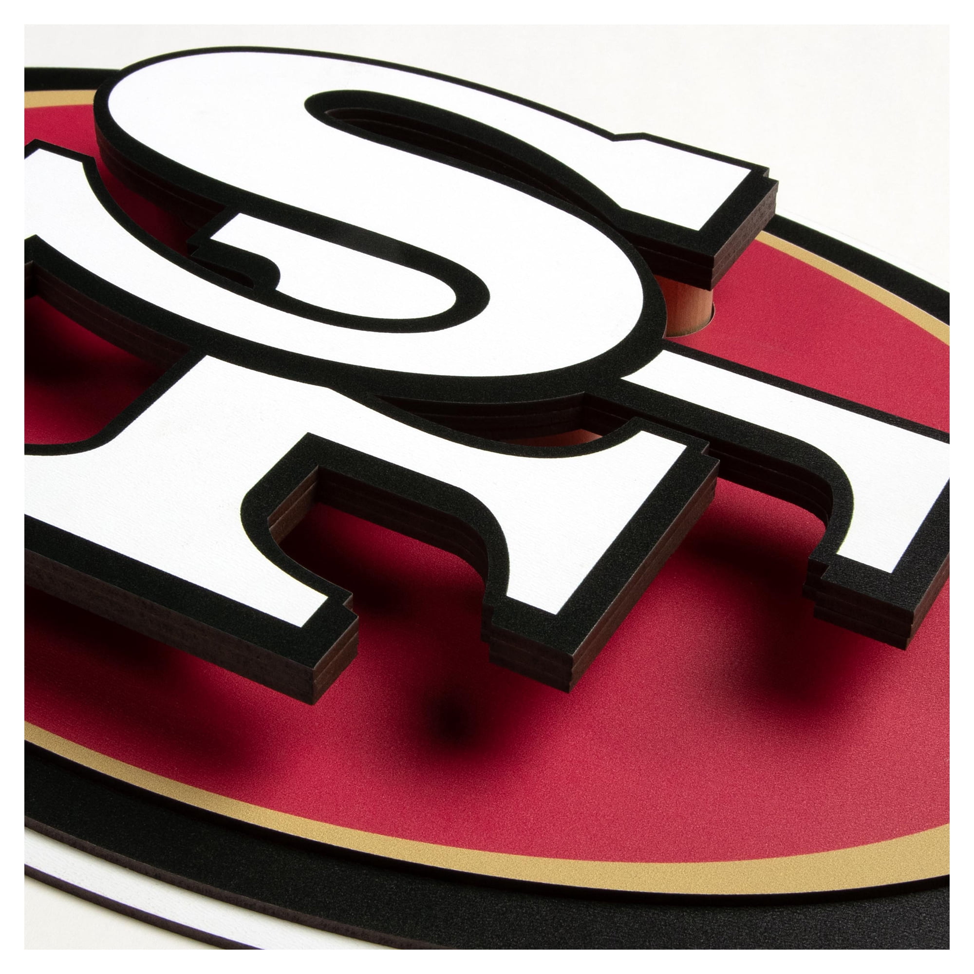 IDNA San Francisco 49ers 14" 3DX Logo Die Cut Wall Art