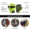 thumbnail image 7 of INBIKE Half-Finger Bicycle Gloves Unisex MTB Biking Gloves Green, 7 of 7