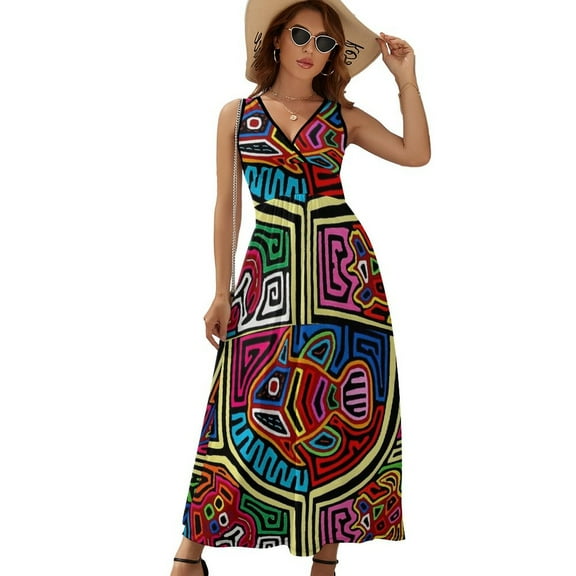 Mola De Panama Fish Sleeveless Dress Summer Women Clothes Dress for Pregnant Women Dresses