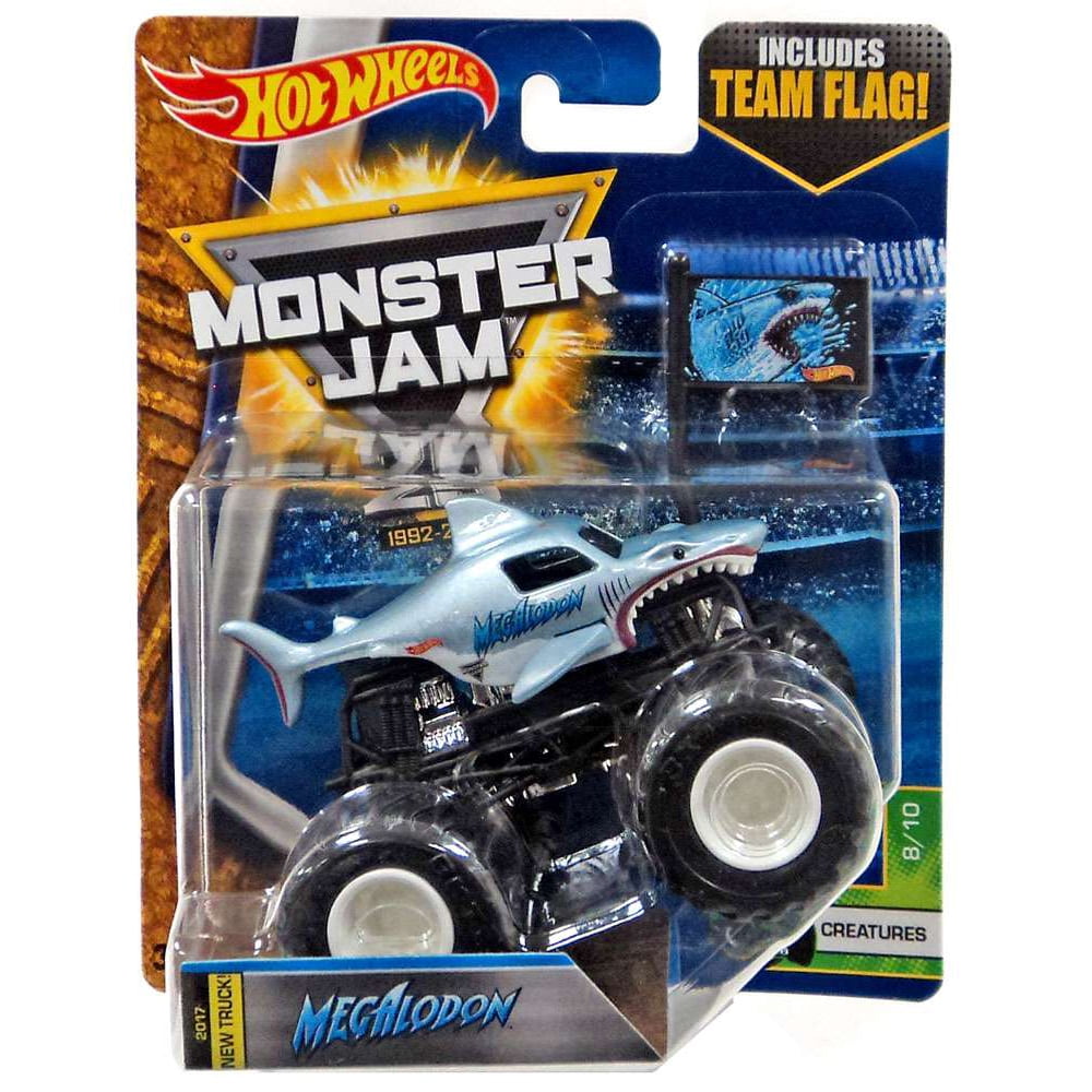 Hot Wheels Monster Jam 25 Megalodon Diecast Car [Creatures] Walmart