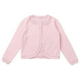 thumbnail image 5 of Baby Girls Long Sleeve Shawl Cardigan Knit Sweater Toddler Bolero Shrug Button Closure Spring Summer Dress Cover Up, 5 of 9