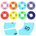 thumbnail image 1 of HEANUJJ 40Pcs Clothes Rack Size Dividers Round Plastic for Household Projects, 1 of 6