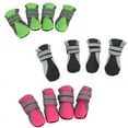 thumbnail image 5 of 4pcs Dog Shoes Small Large Mesh Boots Booties for Snow Rain Adjustable Anti-slip, 5 of 9